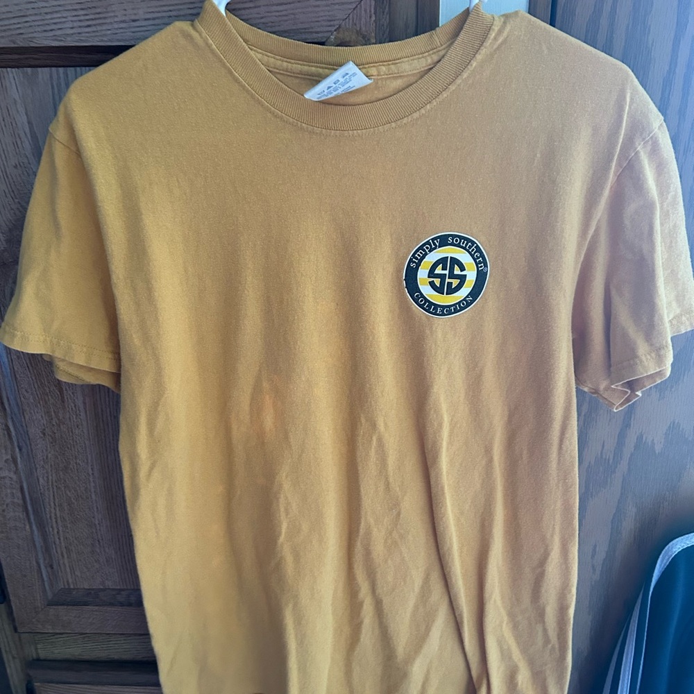 Simply Southern Golden Mustard Short Sleeve Logo Tee